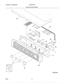07 - Controls / Top Panel parts for Crosley Dryer CDE2000FW0 from AppliancePartsPros.com