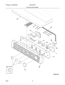 07 - Controls / Top Panel parts for Crosley Dryer CDG2000FW0 from AppliancePartsPros.com