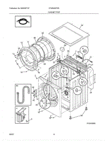 05 - Cabinet / Top parts for Crosley Washer CFW5000FW0 from AppliancePartsPros.com