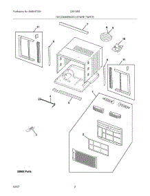 03 - Recommended Spare Parts parts for Crosley Air Conditioner CAE12ESR2 from AppliancePartsPros.com