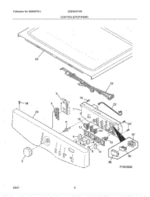 07 - Controls / Top Panel parts for Crosley Dryer CDG5000FW0 from AppliancePartsPros.com