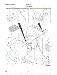 03 - Cabinet  / Drum parts for Crosley Dryer CDE5000FW0 from AppliancePartsPros.com