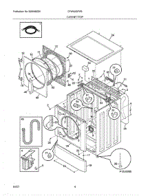 05 - Cabinet / Top parts for Crosley Washer CFW4000FW0 from AppliancePartsPros.com