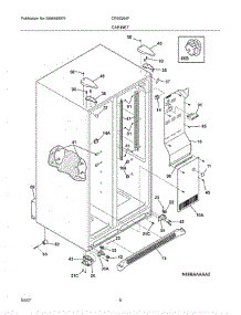 07 - Cabinet parts for Crosley Refrigerator CRSE264FQ0 from AppliancePartsPros.com
