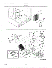 13 - System parts for Crosley Refrigerator CRSE264FW0 from AppliancePartsPros.com