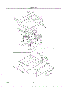 07 - Top / Drawer parts for Crosley Range BES384EC4 from AppliancePartsPros.com
