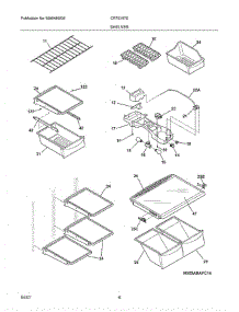 07 - Shelves parts for Crosley Refrigerator CRTE187ES7 from AppliancePartsPros.com