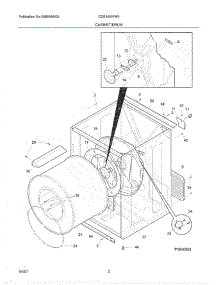 03 - Cabinet / Drum parts for Crosley Dryer CDG4000FW0 from AppliancePartsPros.com