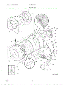 11 - Motor / Tub parts for Crosley Washer Dryer Combo CLCG900FW0 from AppliancePartsPros.com