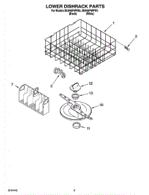 06 - Lower Dishrack Parts, Optional Parts parts for Whirlpool Dishwasher DU948PWPW0 from AppliancePartsPros.com
