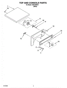03 - Top And Console Parts, Optional Parts (Not Included) parts for Whirlpool Dryer CEDC392PQ1 from AppliancePartsPros.com