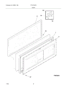 03 - Door parts for Frigidaire Freezer FFC07K2CW4 from AppliancePartsPros.com