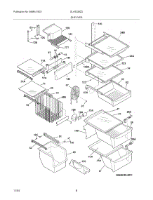 09 - Shelves parts for Frigidaire Refrigerator GLHS238ZDB3 from AppliancePartsPros.com