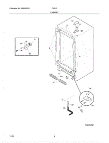 05 - Cabinet parts for Crosley Freezer FMR13 from AppliancePartsPros.com