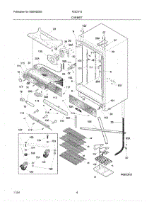 05 - Cabinet parts for Crosley Freezer F22CW13 from AppliancePartsPros.com