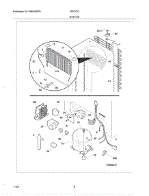 07 - System parts for Crosley Freezer F22CW13 from AppliancePartsPros.com