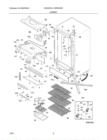 05 - Cabinet parts for Crosley Refrigerator GDR22CWL4 from AppliancePartsPros.com