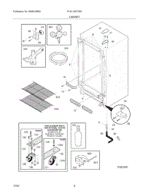 05 - Cabinet parts for Frigidaire Refrigerator PLKU1267DS0 from AppliancePartsPros.com