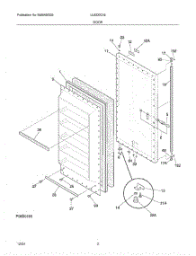 03 - Door parts for Crosley Freezer UL5000CA9 from AppliancePartsPros.com