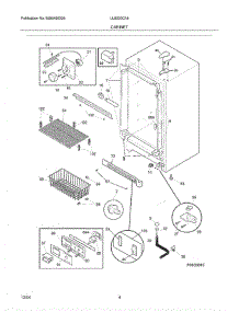 05 - Cabinet parts for Crosley Freezer UL5000CA9 from AppliancePartsPros.com