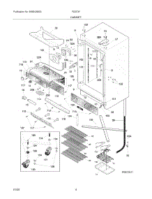 05 - Cabinet parts for Crosley Refrigerator R22CW11 from AppliancePartsPros.com