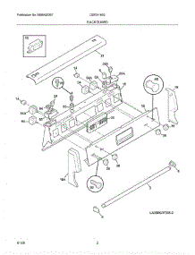 03 - Backguard parts for Crosley Range CSK341003 from AppliancePartsPros.com