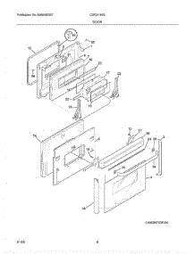 09 - Door parts for Crosley Range CSK341003 from AppliancePartsPros.com