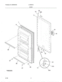 03 - Door parts for Crosley Freezer UL1293CA3 from AppliancePartsPros.com