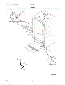 05 - Cabinet parts for Crosley Freezer UL1293CA3 from AppliancePartsPros.com