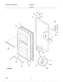 03 - Door parts for Crosley Freezer UL2100CA6 from AppliancePartsPros.com