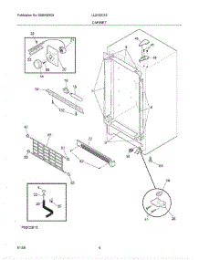 05 - Cabinet parts for Crosley Freezer UL2100CA6 from AppliancePartsPros.com