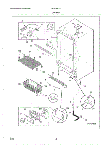 05 - Cabinet parts for Crosley Freezer UL2500CA0 from AppliancePartsPros.com