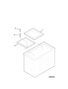 03 - Door parts for Crosley Freezer ST15G0 from AppliancePartsPros.com