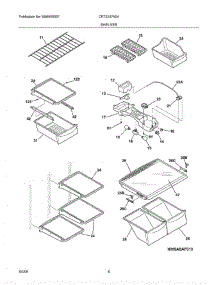07 - Shelves parts for Crosley Refrigerator CRTE187AS4 from AppliancePartsPros.com