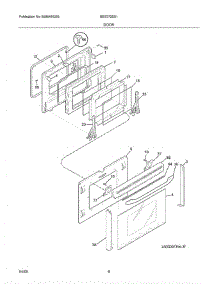 09 - Door parts for Crosley Range BES372ES1 from AppliancePartsPros.com