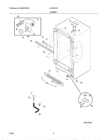 05 - Cabinet parts for Crosley Freezer UL1293CA5 from AppliancePartsPros.com