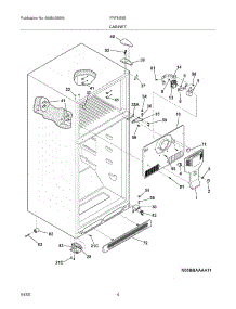 05 - Cabinet parts for Frigidaire Refrigerator FRT8IB5EQ2 from AppliancePartsPros.com