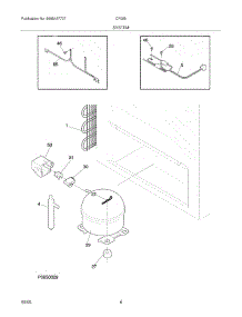 07 - System parts for Frigidaire Freezer CF055 from AppliancePartsPros.com