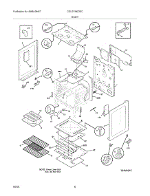 07 - Body parts for Frigidaire Range CGLGF382DSC from AppliancePartsPros.com