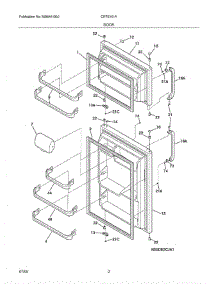 03 - Door parts for Crosley Refrigerator CRTE151AQ3 from AppliancePartsPros.com