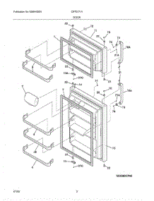 03 - Door parts for Crosley Refrigerator CRTE171AQ3 from AppliancePartsPros.com