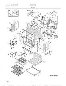 05 - Cabinet parts for Frigidaire Freezer CF201 from AppliancePartsPros.com