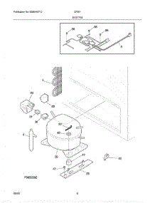 07 - System parts for Frigidaire Freezer CF201 from AppliancePartsPros.com