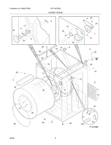 03 - Cabinet / Drum parts for Frigidaire Dryer CEF140CES0 from AppliancePartsPros.com
