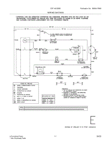 11 - Wiring Diagram parts for Frigidaire Dryer CEF140CES0 from AppliancePartsPros.com