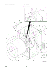 03 - Cabinet / Drum parts for Frigidaire Dryer CGF140CES0 from AppliancePartsPros.com