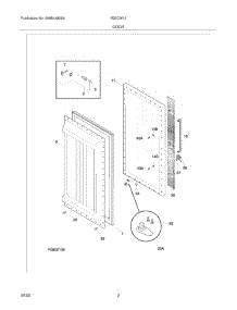 03 - Door parts for Crosley Refrigerator R22CW13 from AppliancePartsPros.com