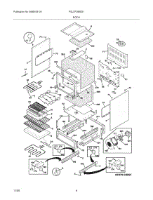 05 - Body parts for Frigidaire Range PGLEF365ES1 from AppliancePartsPros.com