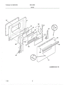 09 - Door parts for Crosley Range BEC212ES1 from AppliancePartsPros.com