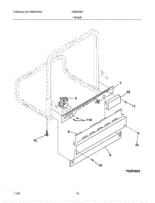 11 - Frame parts for Crosley Dishwasher CDBE566AQ1 from AppliancePartsPros.com